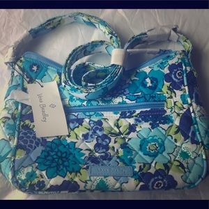 Vera Bradley Blueberry Blooms Mini Andi Crossbody